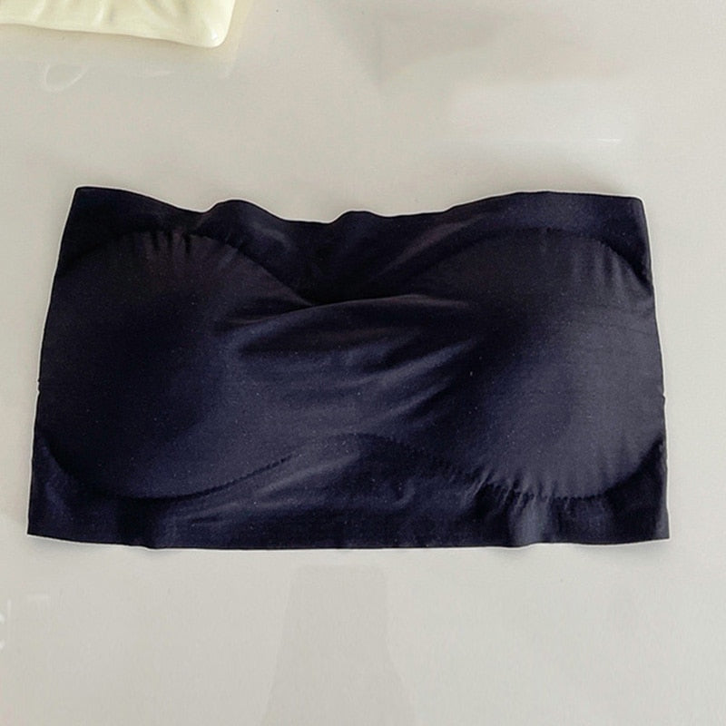 Spring Summer Women Bra Seamless Tube Top Bra Strapless Bandeau Push up Bra Women's Underwear Basic Stretch Underwear Lingerie